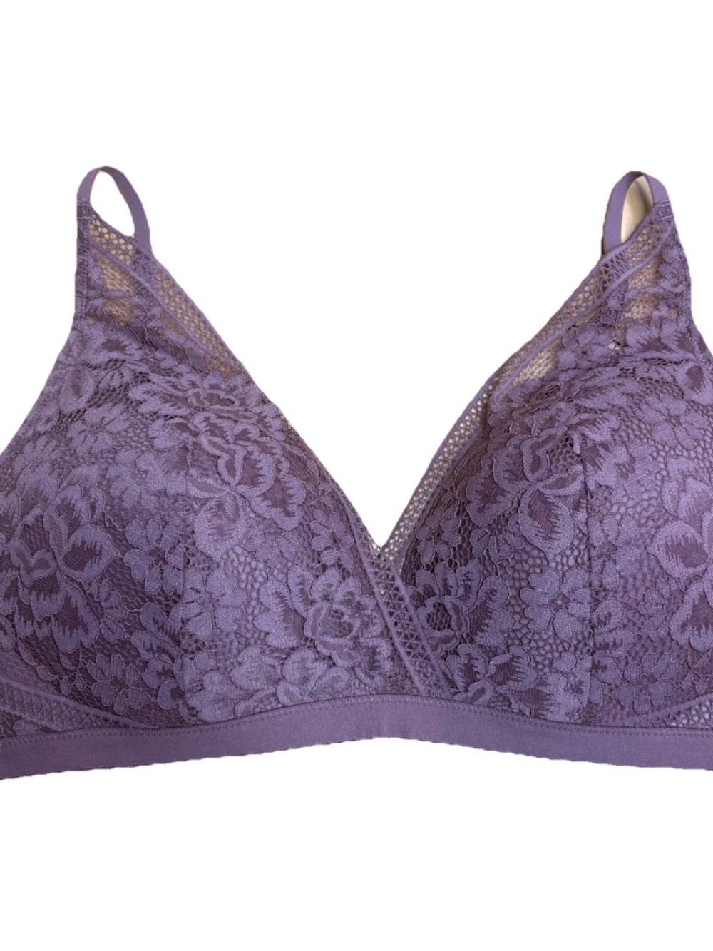 NWT Knix Plum Lace Deep V Neck Bralette